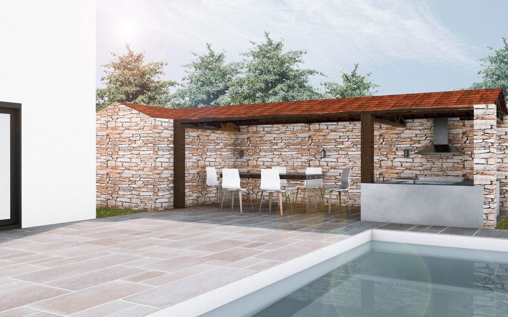 11 - 3D créa cuisine d'été + reno terrasse et piscine signes